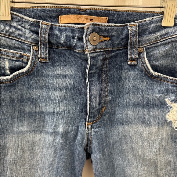 Joe's Jeans Distressed Blue Skinny Jeans - Picture 3 of 4